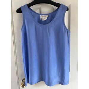 Vtg 1980's Stewart Sport By eStewart Sleeveless Blouse Top Saks Fifth Avenue M